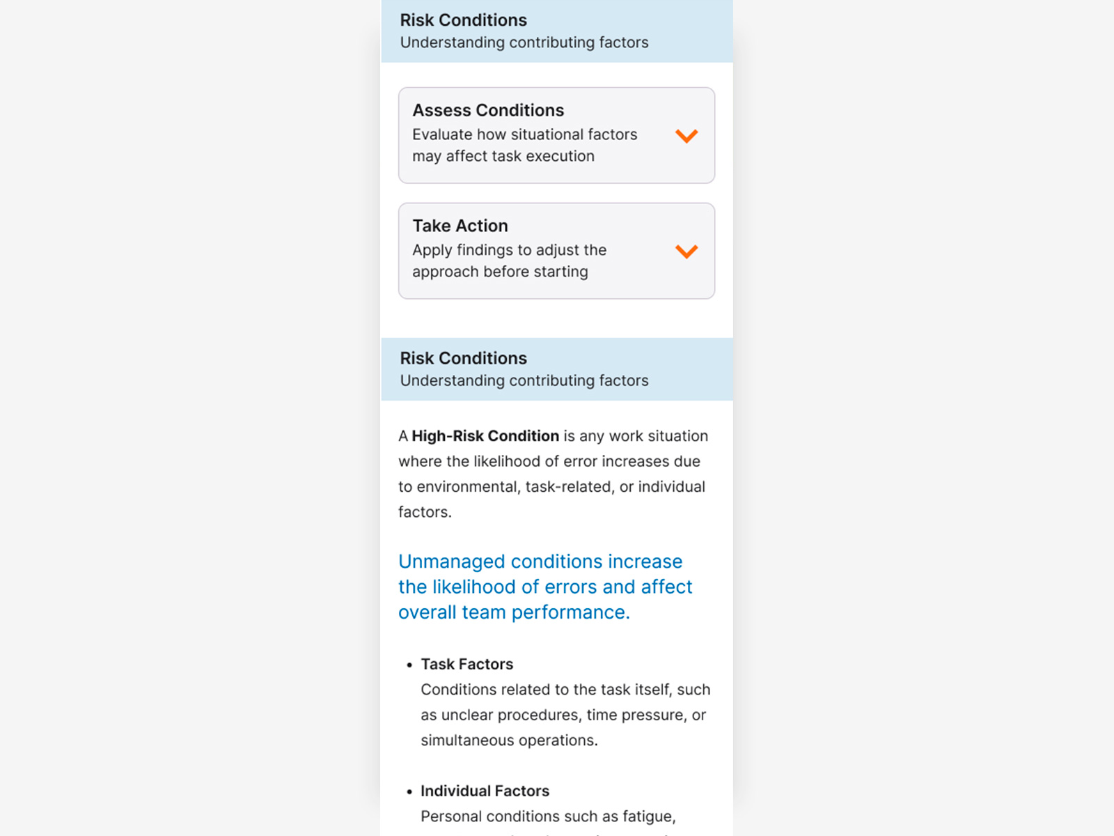 Offline App — guide with all accordions closed