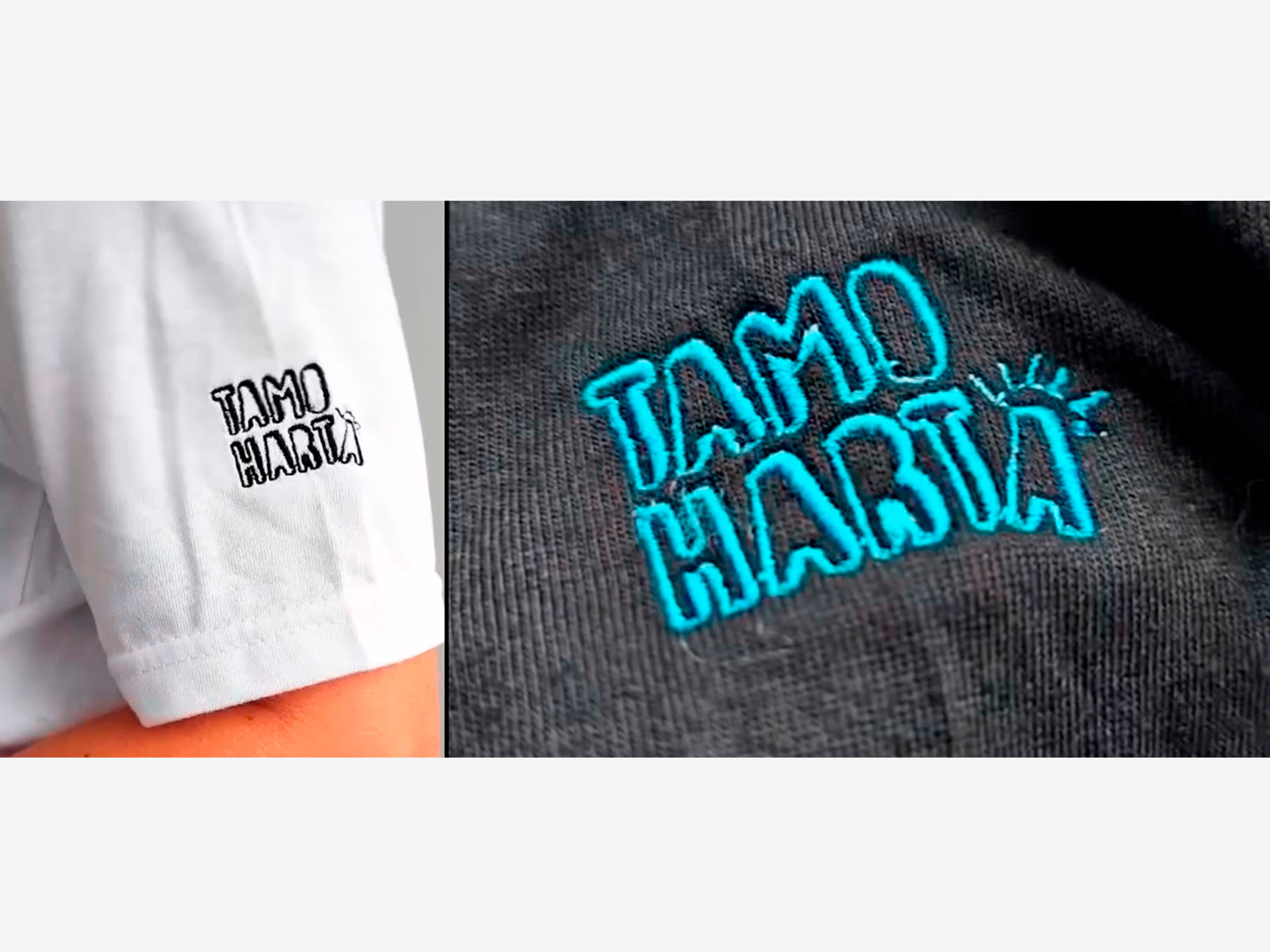 Tamo Harta — logo embroidered on sleeve